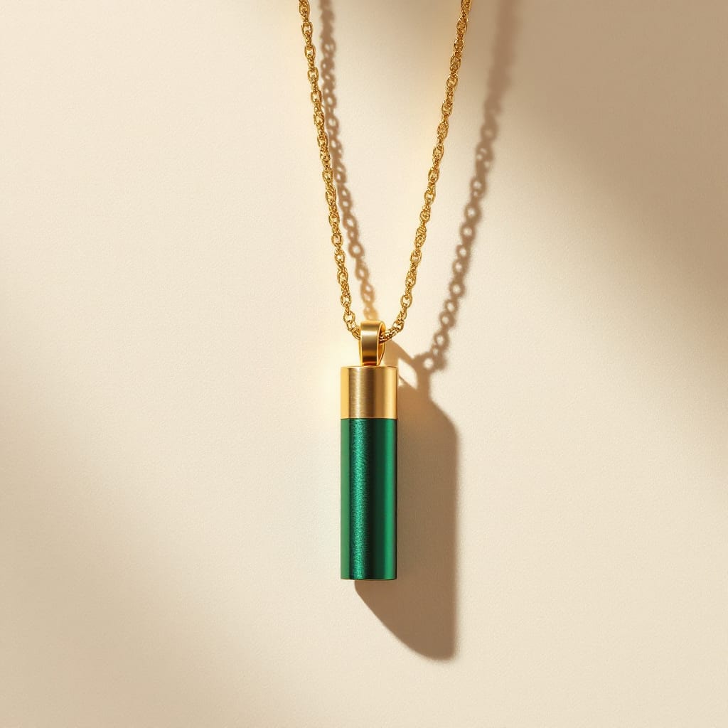 Le Kit Inhalova — pendentif acier, chaîne fine, recharges aromatiques